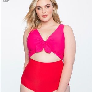 ISO Eloquii red and pink swimsuit